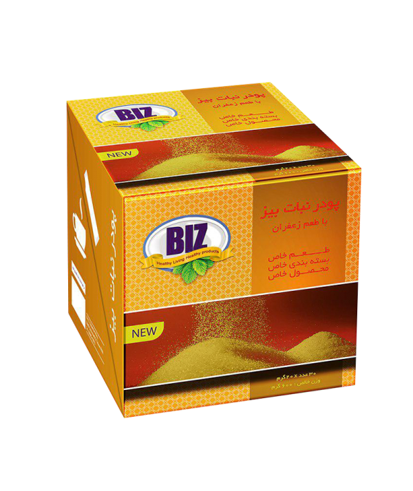 پودرنبات BIZ با طعم زعفران